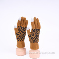 Touch screen knitted gloves for adult